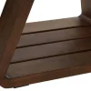 Mesa de Centro Cristal y Madera Nogal 130 cm MB-204498