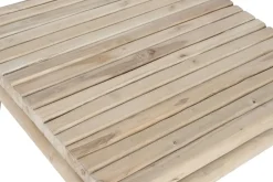 Mesa de Centro Cuadrada de Madera de Teca Natural MB-208050