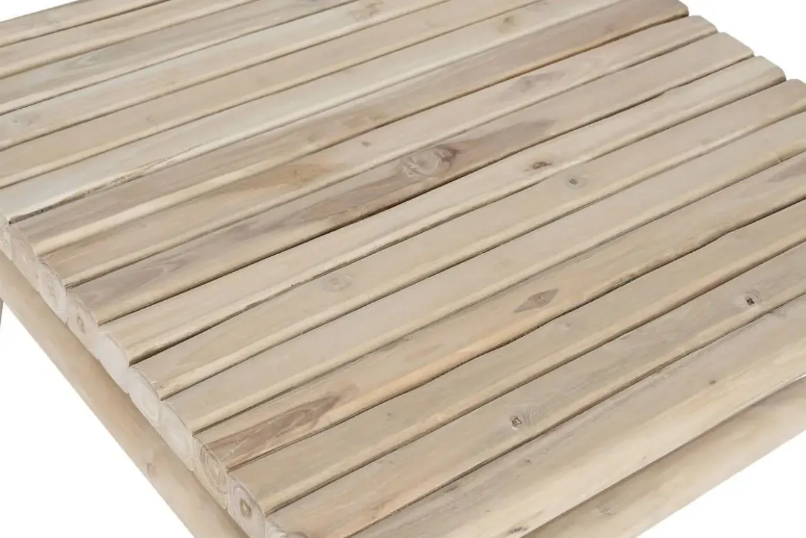 Mesa de Centro Cuadrada de Madera de Teca Natural MB-208050