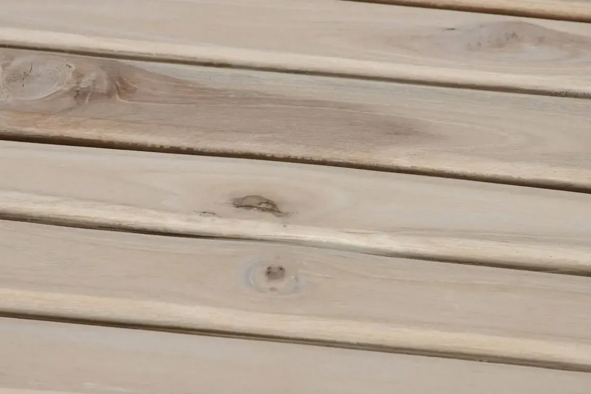 Mesa de Centro Cuadrada de Madera de Teca Natural MB-208050