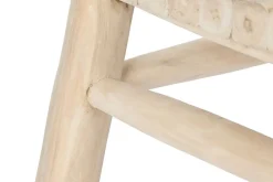 Mesa de Centro Cuadrada de Madera de Teca Natural MB-208050