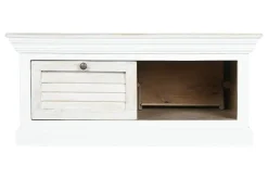 Mesa de Centro Cuadrada en Madera de Mango Blanco MB-219425