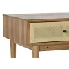 Mesa de Centro de Abeto y Ratán MB-193517