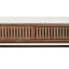 Mesa de Centro de Acacia con Terrazo y Puertas Correderas MB-219028