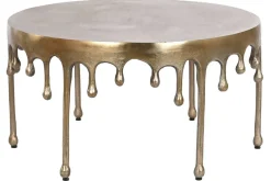 Mesa de Centro de Aluminio en color Antique Gold MB-208497