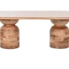 Mesa de Centro de Madera Acacia Marrón 135 cm MB-207412