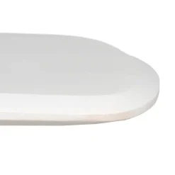 Mesa de Centro de Madera Blanca Decapada Estilo Natural 130 cm 612686