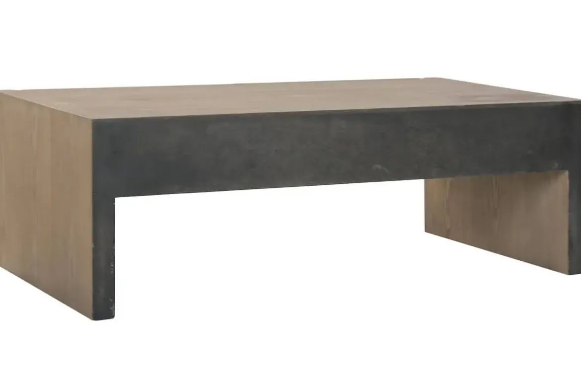 Mesa de Centro de Madera de Abeto con 2 Cajones MB-219970