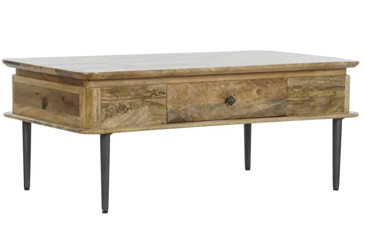 Mesa de Centro de Madera de Mango con Cajón MB-206310