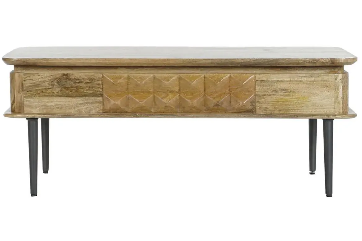 Mesa de Centro de Madera de Mango con Cajón MB-206310