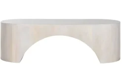 Mesa de Centro de Madera de Mango Blanca 137 cm MB-214816