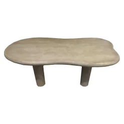 Mesa de Centro de Madera de Mango Natural MB-227981