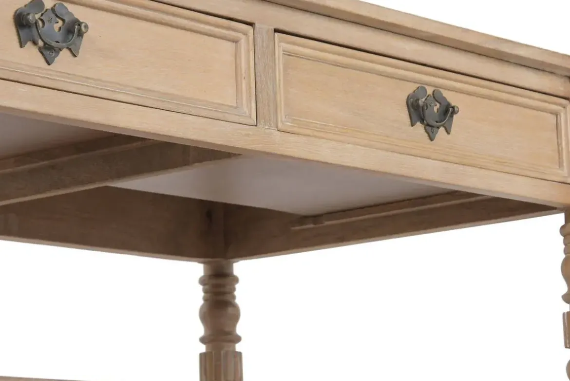 Mesa de Centro de Madera de Mango con 2 Cajones MB-223084