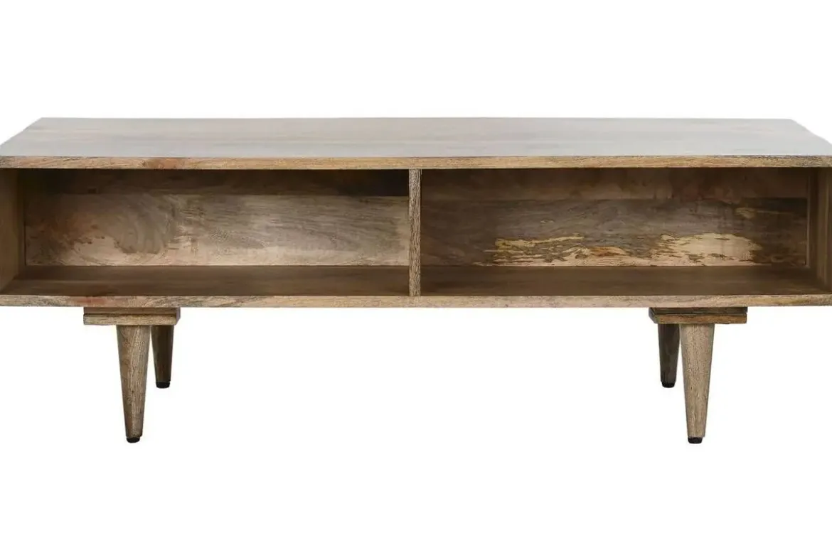 Mesa de Centro de Madera de Mango con 2 Cajones MB-212183