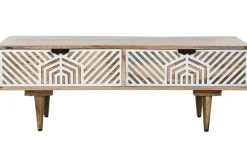 Mesa de Centro de Madera de Mango con 2 Cajones MB-212183