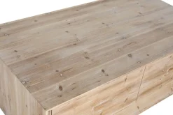 Mesa de Centro de Madera Natural con 2 Cajones MB-213018
