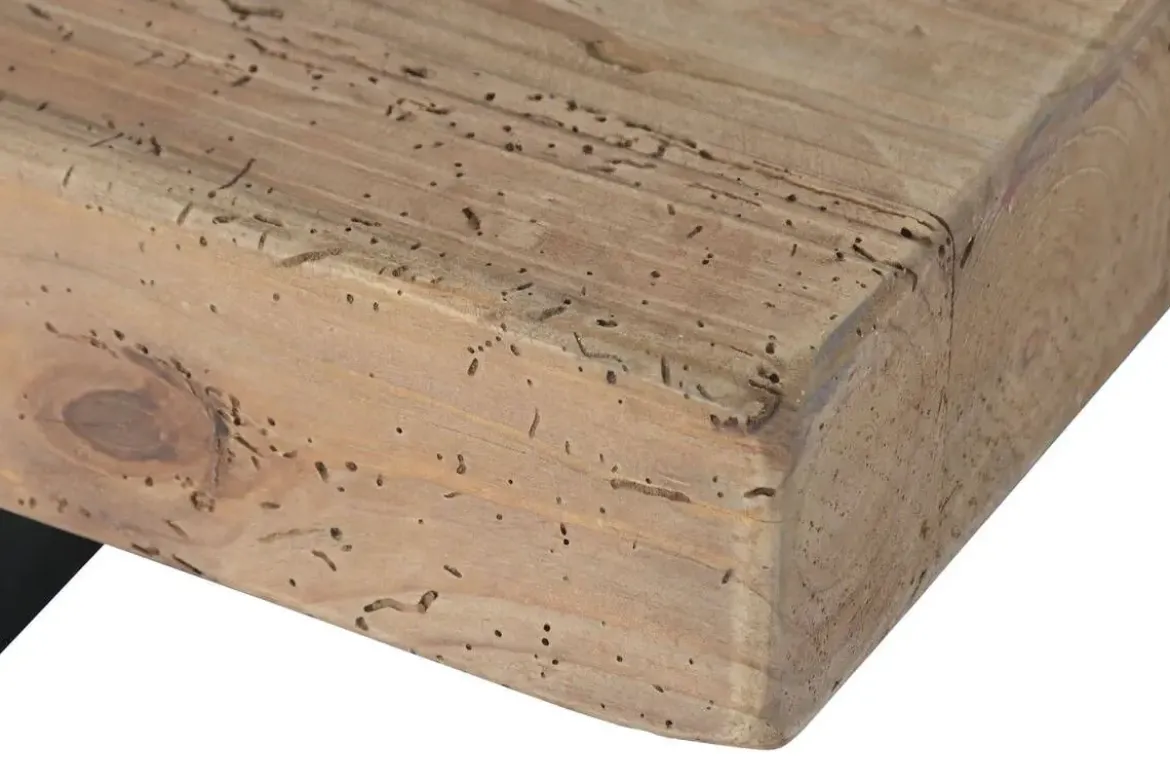 Mesa de Centro de Madera Reciclada y Pino 135 cm MB-222931