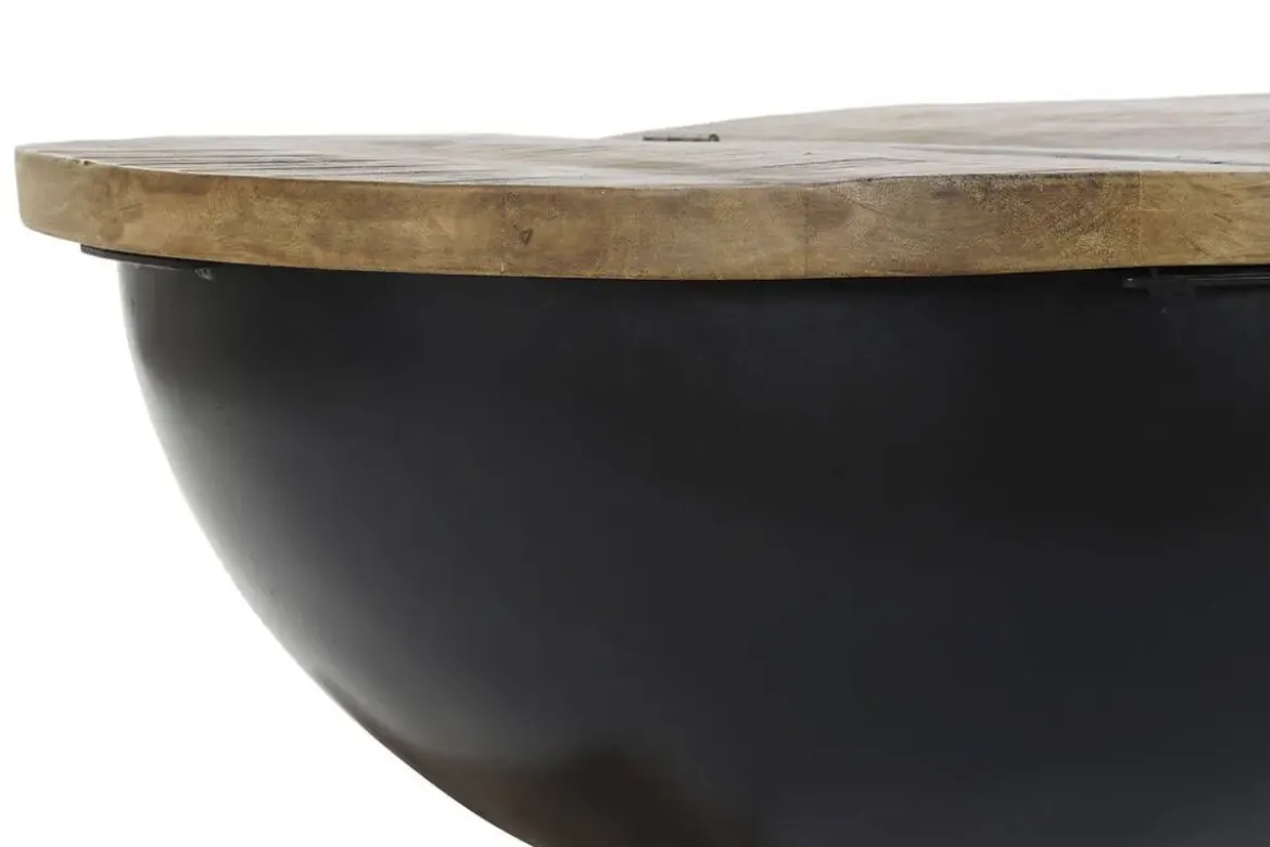 Mesa de centro de Madera y Metal Estilo Industrial MB-189857