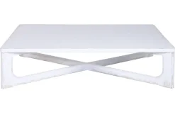 Mesa de Centro de Olmo Macizo 170 cm Blanca MB-226326