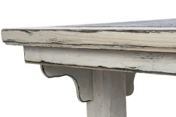 Mesa de Centro de Olmo Macizo y Ratán Decapé MB-210645
