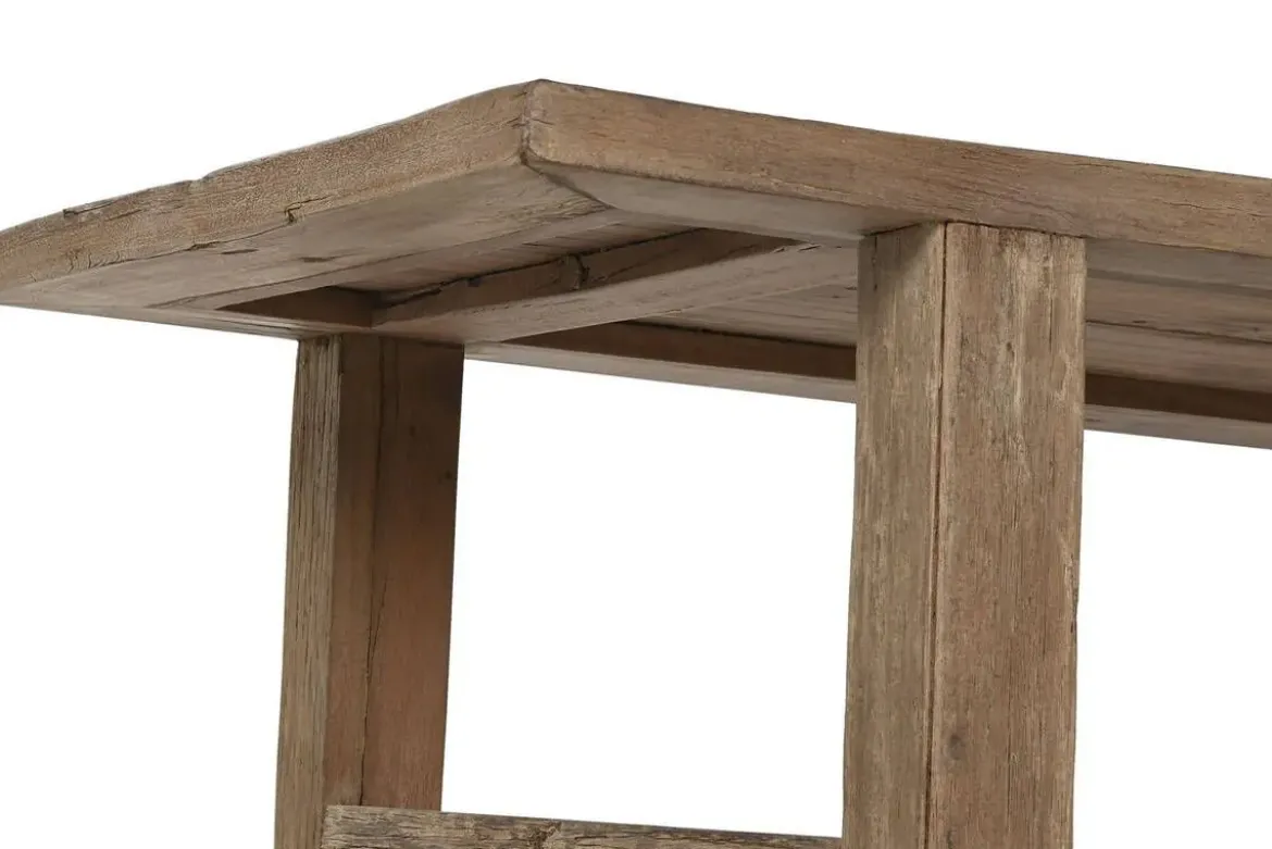 Mesa de Centro de Teca Reciclada Natural 140 cm MB-217975