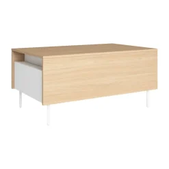 Mesa de Centro Elevable con 2 Cajones Melamina DRAWER PATA NAD ND5060