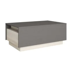 Mesa de Centro Elevable con 2 Cajones Melamina DRAWER ZÓCALO ND5055