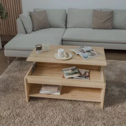 Mesa de Centro Elevable Mauvella SOUTH BEACH L78 de 100 cm