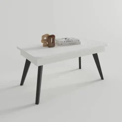 Mesa de Centro Elevable Rectangular 110x60 Melamina con Patas Inclinadas M834