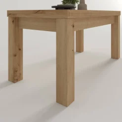 Mesa de Centro Elevable Rectangular 110x50 Patas Cuadradas de Madera M906