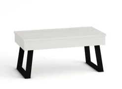 Mesa de Centro Elevable 100x50 cm con Patas Metálicas Trapecio M804