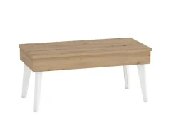 Mesa de Centro Elevable 100x50 cm con Pata Metálica Inclinada M814