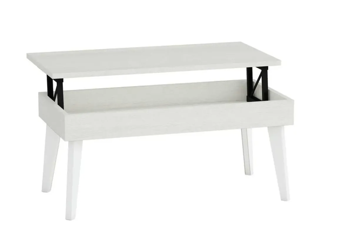 Mesa de Centro Elevable 100x50 cm con Pata Metálica Inclinada M814