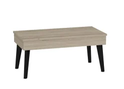Mesa de Centro Elevable 100x50 cm con Pata Metálica Inclinada M814