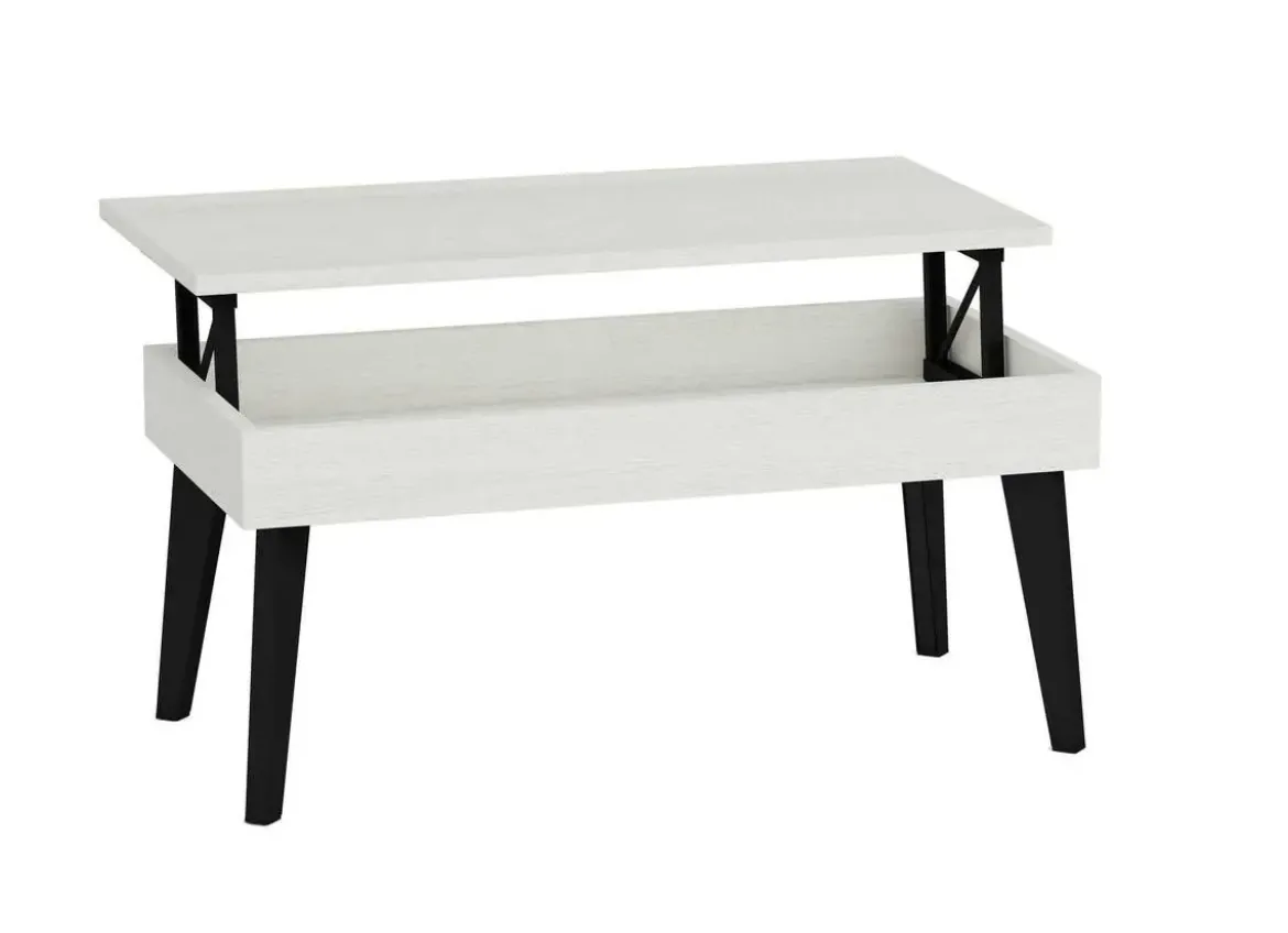 Mesa de Centro Elevable 100x50 cm con Pata Metálica Inclinada M814