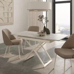 Mesa de Centro Elevable y Extensible con Ruedas LLANES