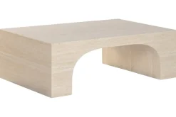 Mesa de Centro Estructura de Madera Travertino MB-221949