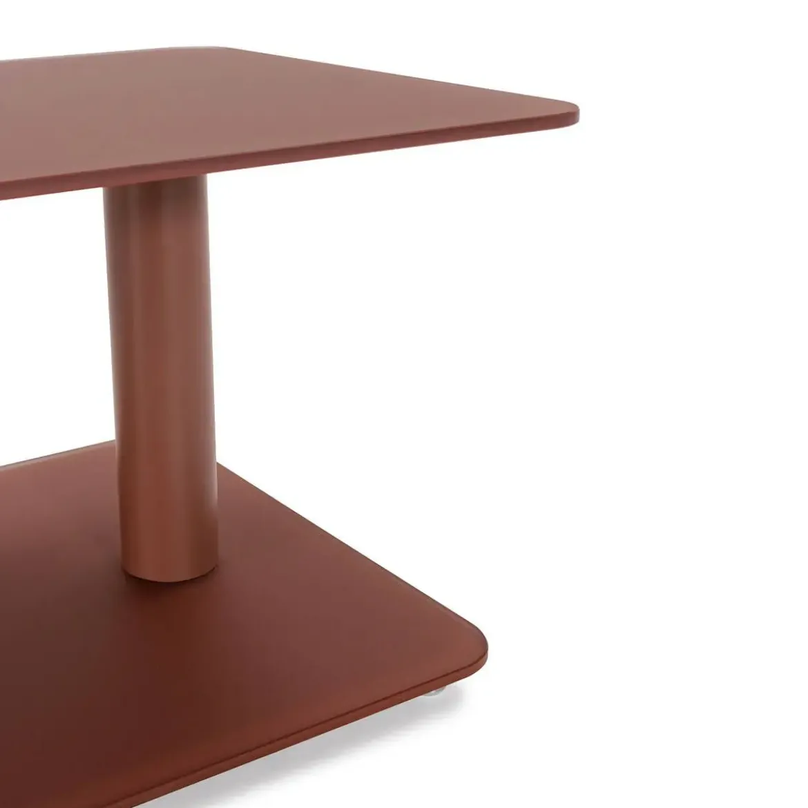 Mesa de Centro Giratoria de Cristal y Piedra Sinterizada ELVI