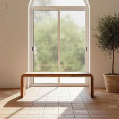 Mesa de Centro Natural de Madera de Mango 615872