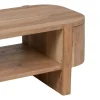 Mesa de Centro Natural en Madera con Hueco Inferior 120 cm 612845
