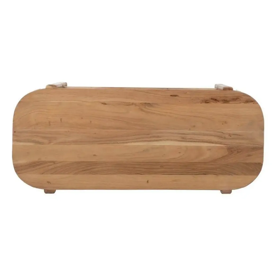 Mesa de Centro Natural en Madera con Hueco Inferior 120 cm 612845