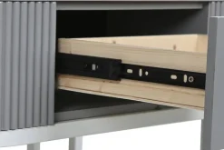 Mesa de Centro Nido Set 2 en Piedra Sinterizada con Estructura Metálica MB-217613