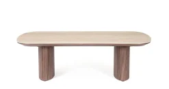 Mesa de Centro Nogal y Travertino EZEKIEL 0747346