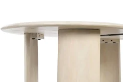 Mesa de Centro Ovalada de Madera de Mango Natural MB-205732