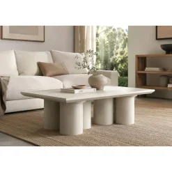Mesa de Centro Rectangular Acabado Similar Madera MDF MB-215391