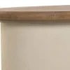 Mesa de Centro Rectangular en MDF y Madera de Abeto Crema MB-227612