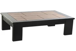 Mesa de Centro Rectangular en Madera de Acacia Negra MB-197182