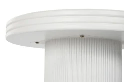 Mesa de Centro Redonda Blanca de Madera MDF MB-216606