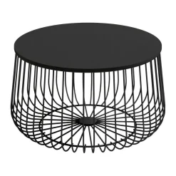 Mesa de Centro Redonda con Estructura Negra ÍNDICO CNG1106N