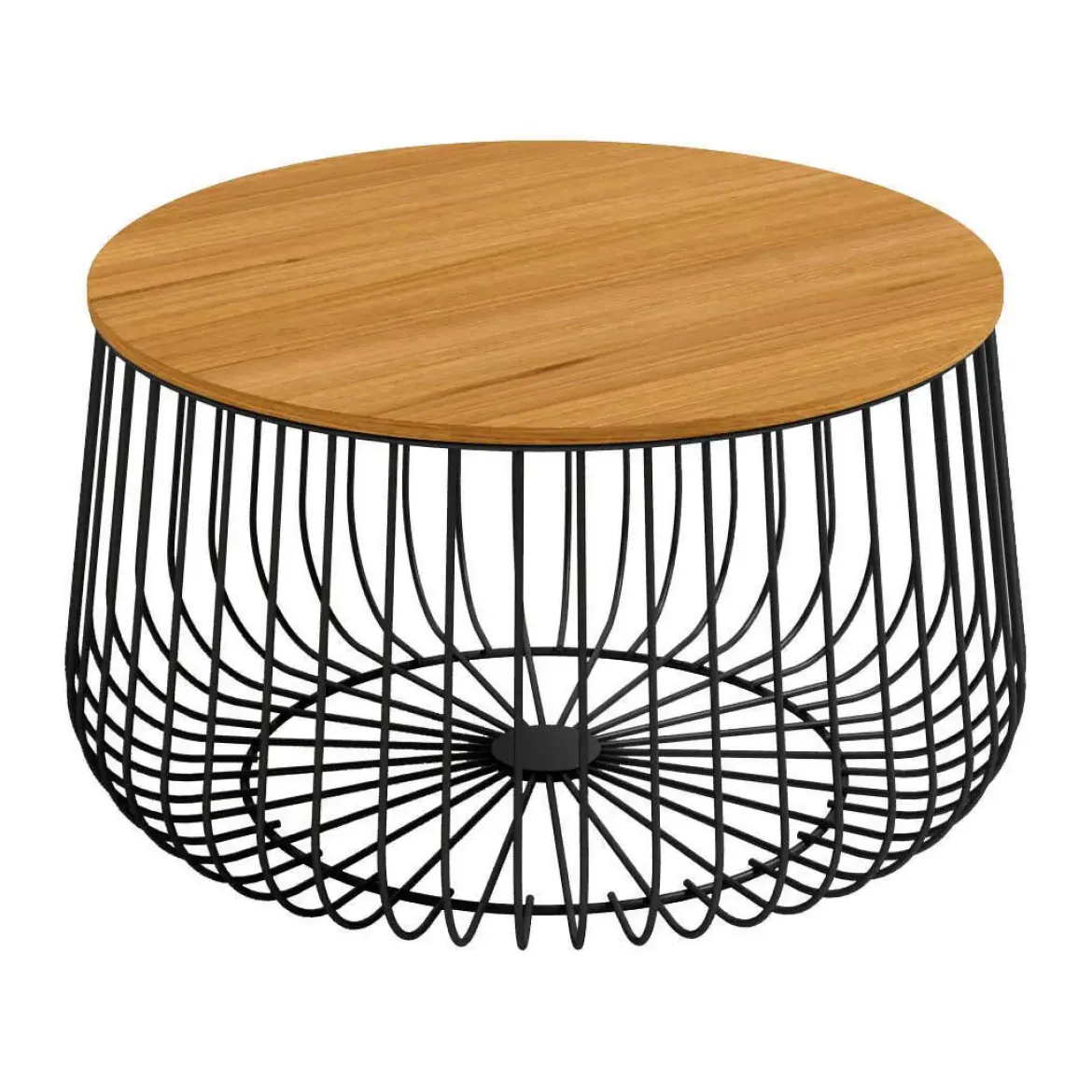 Mesa de Centro Redonda con Estructura Negra ÍNDICO CNG1106N